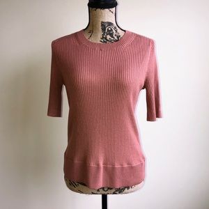 Ann Taylor Merino Wool Short Sleeve Sweater